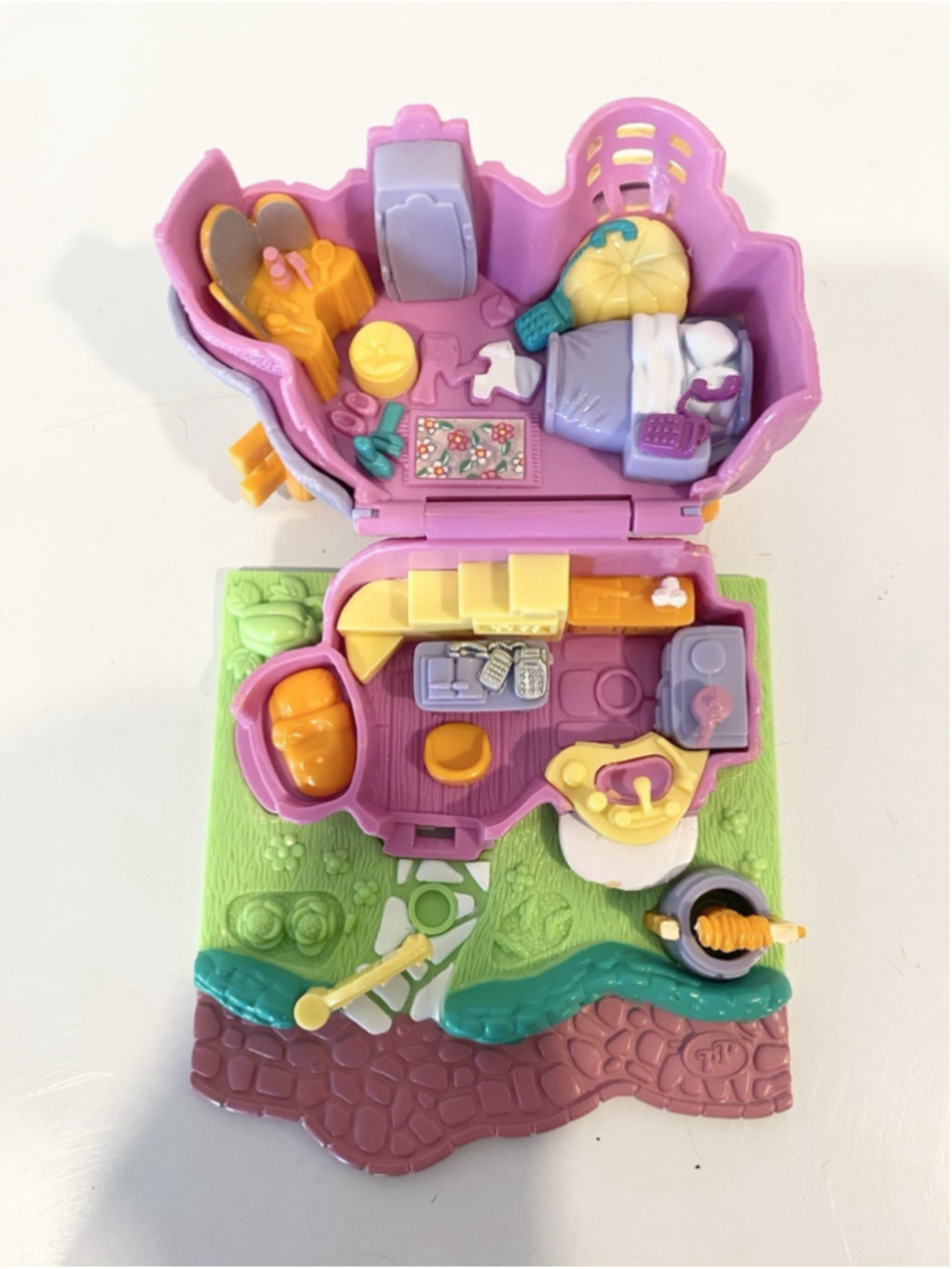 Vintage 1994 Polly Pocket Bluebird Rabbit House Playset Animal Wonderland - Picture 3 of 6
